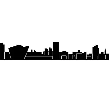 Vinil decorativo skyline Belfast - TenStickers