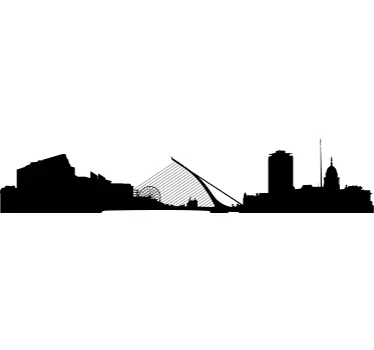 Vinil decorativo skyline Dublín - TenStickers