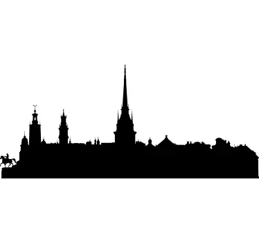 Vinil decorativo skyline Estocolmo - TenStickers