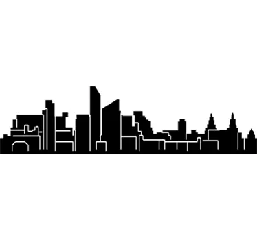 Vinil Decorativo Skyline Liverpool - TenStickers