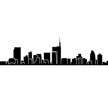 Vinil decorativo skyline Milão - TenStickers