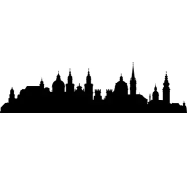 vinil decorativo skyline salzburg - TenStickers