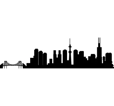 Vinil decorativo skyline Tokyo - TenStickers