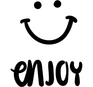 Vinil decorativo sorriso enjoy - TenStickers