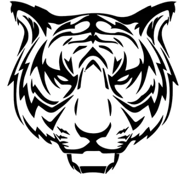 Vinil decorativo tigre furioso - TenStickers