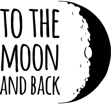 Vinil decorativo to the moon and back - TenStickers