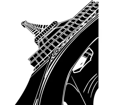 Vinil decorativo Torre Eiffel em Paris - TenStickers