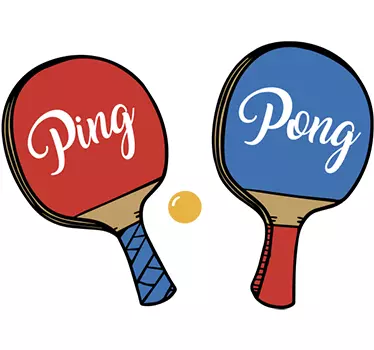 Vinil deportivo ping pong - TenStickers