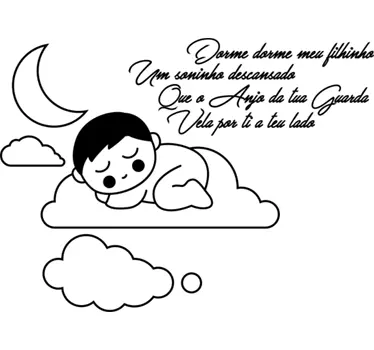 Vinil dorme meu filhinho - TenStickers
