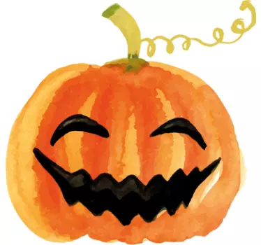 Vinil Halloween Abóbora sorrir - TenStickers
