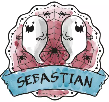 Vinil Halloween nome personalizável - TenStickers