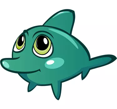 Vinil infantil golfinho - TenStickers