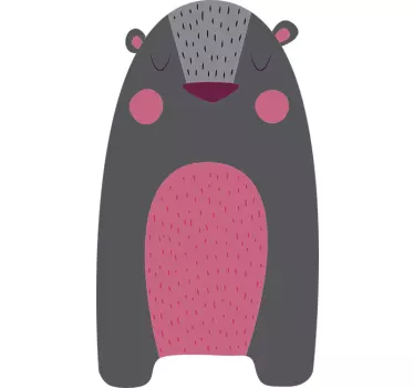 Vinil infantil urso cinzento - TenStickers