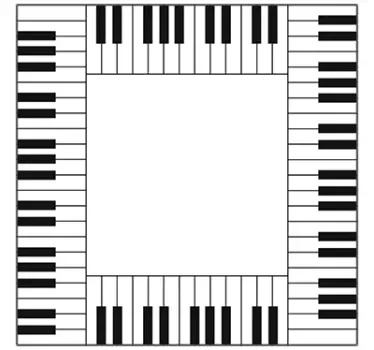 Vinil interruptor teclado piano - TenStickers