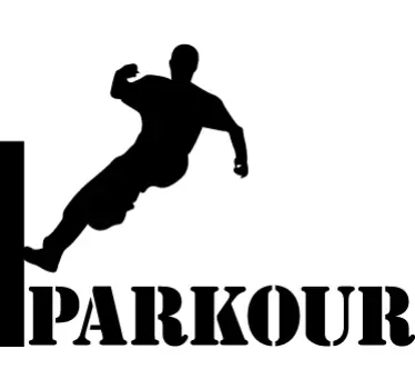 Vinil juvenil salto parkour - TenStickers