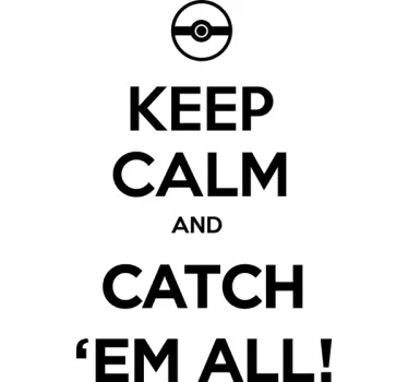 Vinil Keep calm Pokémon Go - TenStickers