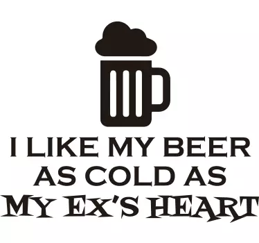 Vinil like my beer - TenStickers