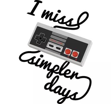 Vinil Nostalgia dos dias simples - TenStickers