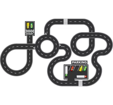 Vinil para chão Circuito de condução - TenStickers