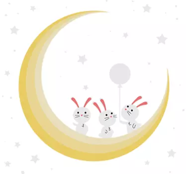 Autocolantes decorativos de ilustrações Quarto de bebê estrelas - TenStickers