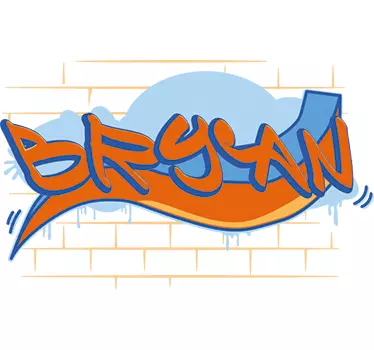 Vinil parede grafitti personalizável - TenStickers