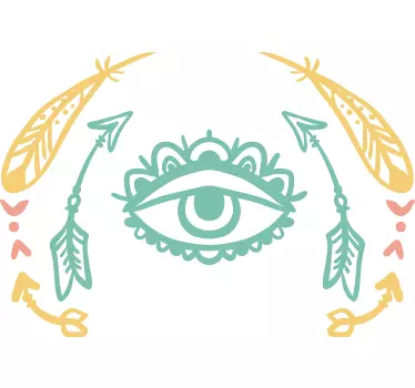Vinil parede olho tribal - TenStickers
