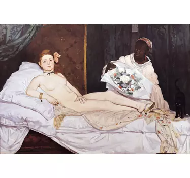 Vinil parede Olimpia Manet - TenStickers