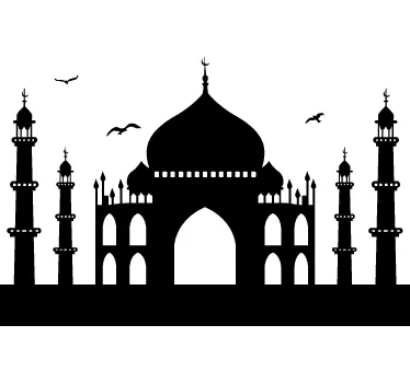 Vinil parede silhueta Taj Mahal - TenStickers