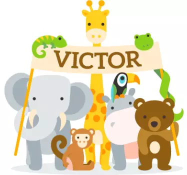 Vinil personalizável Animais selvagens - TenStickers