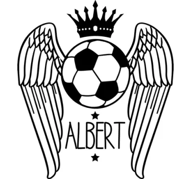 Vinil personalizável de futebol - TenStickers