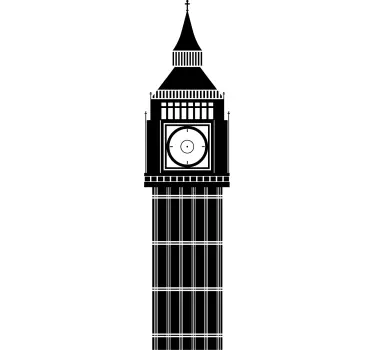 Vinil relógio de parede Big ben - TenStickers