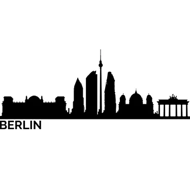 Vinil skyline cidade de Berlim - TenStickers