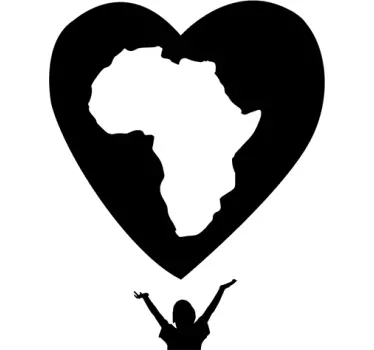Vinil solidarios amor africano - TenStickers