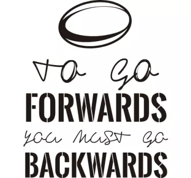 Vinil to go forwards - TenStickers