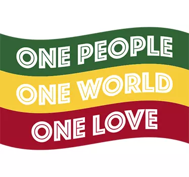 Vinil bandera rasta one - TenStickers