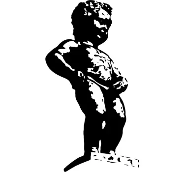 Vinilo decorativo escultura Bruselas - TenStickers