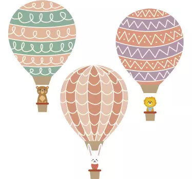Autocolantes de ilustrações Balões Para Bebé - TenStickers