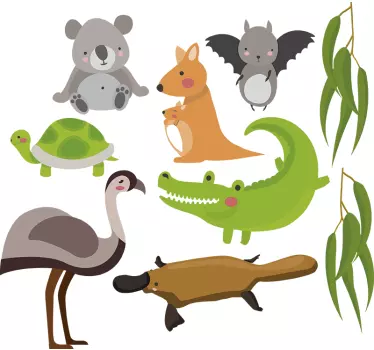 vinis decorativos animais australianos - TenStickers