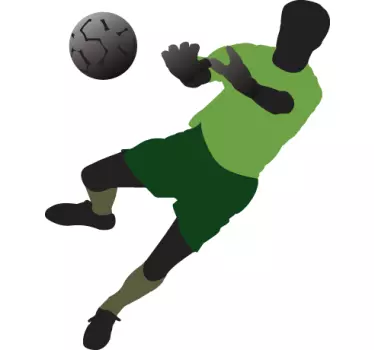 vinis decorativos futebol goleiro de mergulho - TenStickers