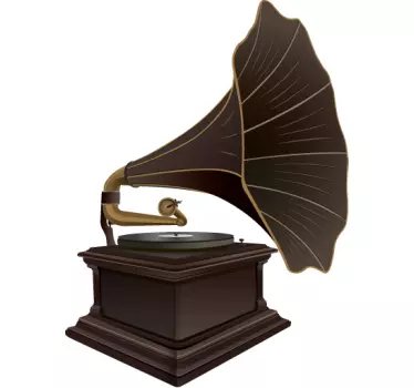 Vinil decorativo gramofone antigo - TenStickers
