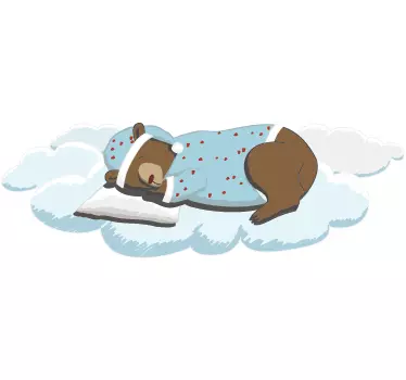 Vinis decorativos urso adormecido - TenStickers