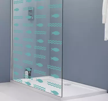 Autocolante para banheiro peixes - TenStickers