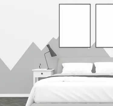 Autocolantes quarto de dormir relevo montanha - TenStickers