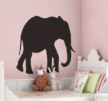 Autocolante quadros em vinil vinis decorativos lousa elefante - TenStickers