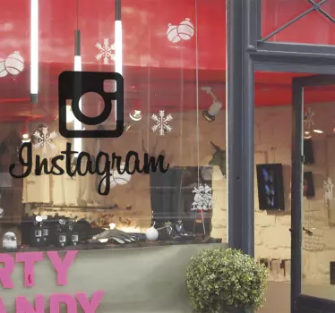 Vinil decorativo logótipo instagram - TenStickers