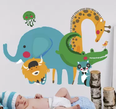 Autocolantes animais animais selvagens infantis - TenStickers