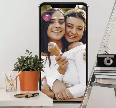 Autocolantes de efeitos visuais História do instagram com foto - TenStickers