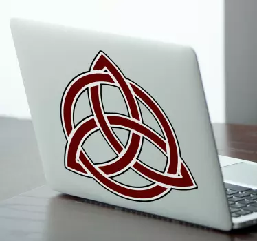 Autocolante geométrico desenho de nó celta - TenStickers