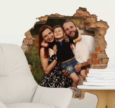 Autocolante buraco na parede 3D - TenStickers