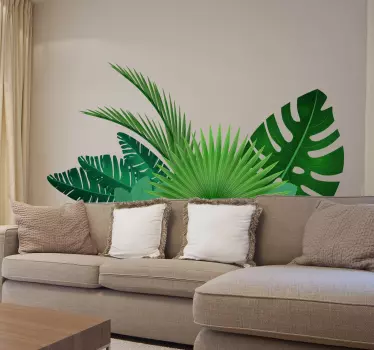 Vinil decorativo folhas tropicais - TenStickers